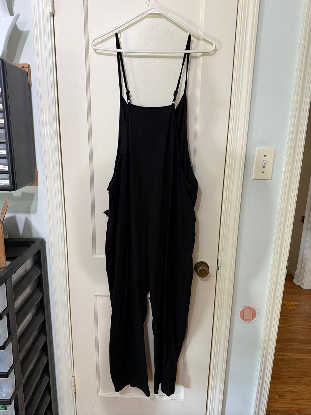 Amazon Women's Black Casual Adjustable-Strap Jumpsuit - Picture 5 of 5